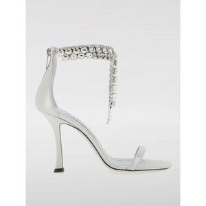 JIMMY CHOO Verity Crystal Jewel Ankle Strap 100mm Heel Sandals Size 39